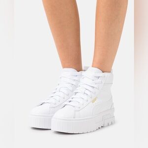 Puma Mayze High-Top Platform Sneakers | Size 8
